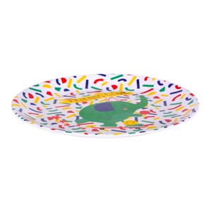 Plato de postre fabricado en melamina, 20 cm, Animal Club