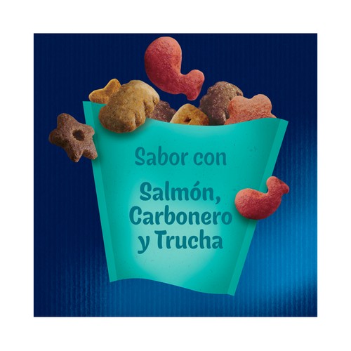 FELIX Snacks para gatos a base de salmón, pescado blanco y trucha FELIX PARTY MIX 60 g.