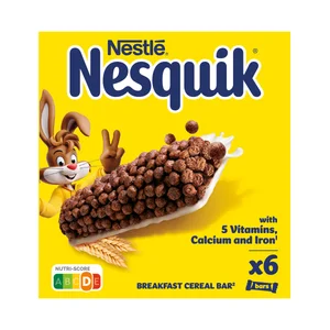 NESTLÉ de NESQUIK Barritas de cereales con chocolate 6 uds. x 25 g.