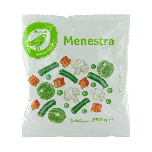 PRODUCTO ECONÓMICO ALCAMPO Menestra de verduras ultracongelada PRODUCTO ECONÓMICO ALCAMPO 750 g.