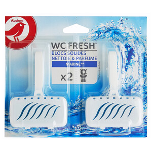 PRODUCTO ALCAMPO Pastillas WC fresco, sólidas, fragancia olor Marino PRODUCTO ALCAMPO 2 uds. x40 g.