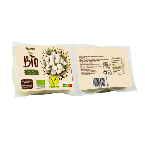 ALCAMPO ECOLÓGICO Tofu AUCHAN BIO pack 2x200 g.