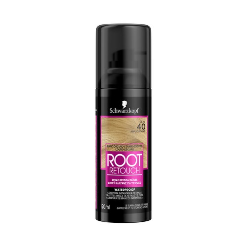 SCHWARZKOPF Root Retouch Tinte en spray retocador de raiz, para cabellos con tonos rubios oscuros.