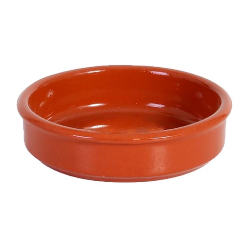 Cazuela de barro de 12 cm, sin plomo, vitro azofra, SOLER.