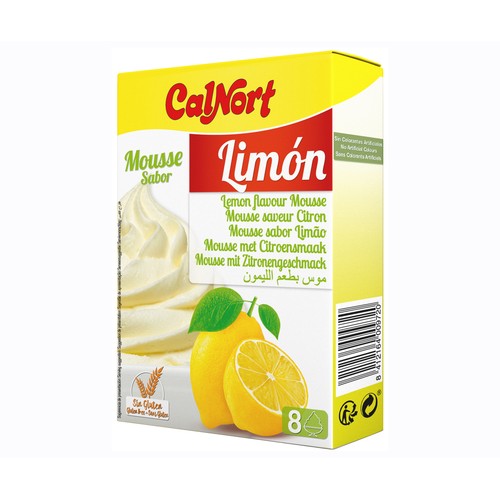 CALNORT Preparado de mousse sabor limón 2 X 65 g.