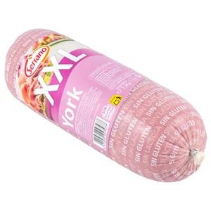 SERRANO Fiambre de cerdo cocido XXL, elaborado sin gluen ni lactosa 1.5 Kg.