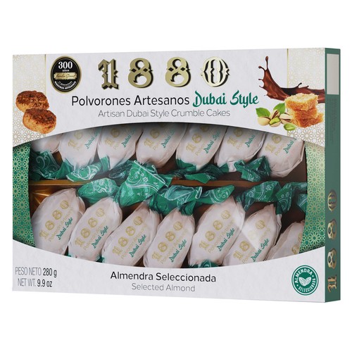 1880 Polvorón Dubai Style 280 g.