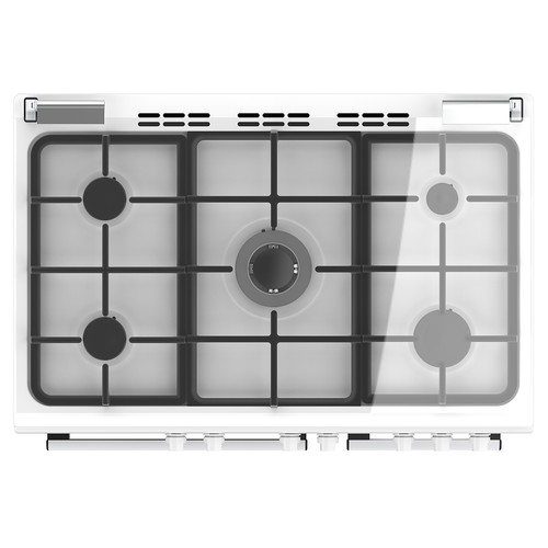 Cocina independiente de gas butano TAURUS CIG5FWHMG, horno a gas de 55L, 5 zonas cocción,  H: 92,5cm, A: 90cm, F: 61cm.