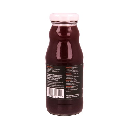 DELIZUM Zumo exprimido de granada ecológica DELIZUM botella de 20 cl.