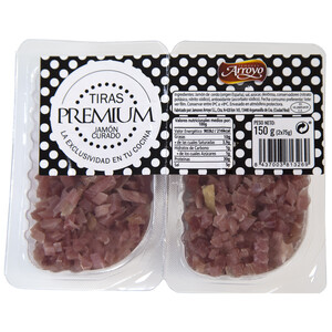 Imagen de JAMONES ARROYO Tiras premium de jamón curado JAMONES ARROYO 2 x 75 g.