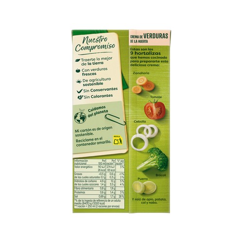 KNORR Crema de verduras de la huerta 500 ml
