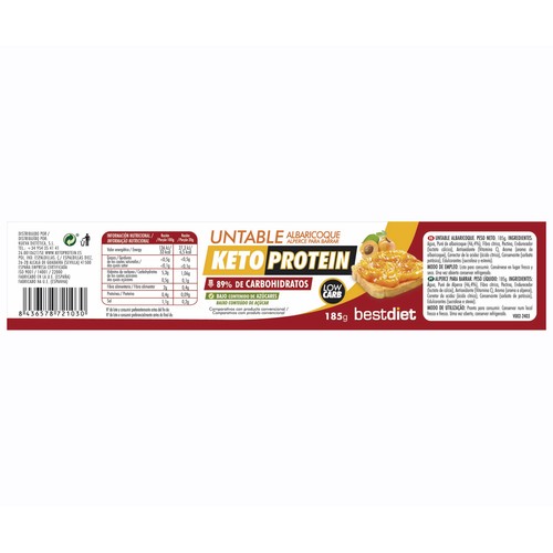 KETOPROTEIN Untable de albaricoque185 gr.