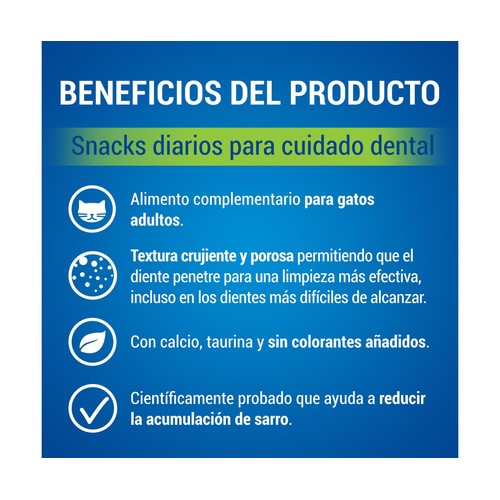 DENTALIFE Snack dental gatos sabor pollo PURINA DENTALIFE 40 g.