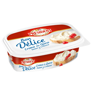 PRESIDENT Queso untable natural Bon Delice PRESIDENT Tarring de 200g.