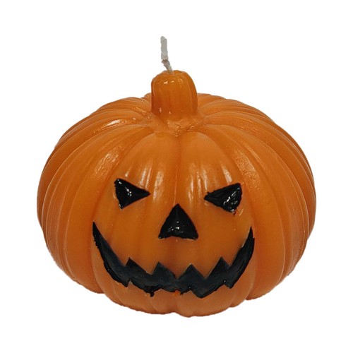 Vela 7x8cm de cera, con forma de calabaza. ACTUEL