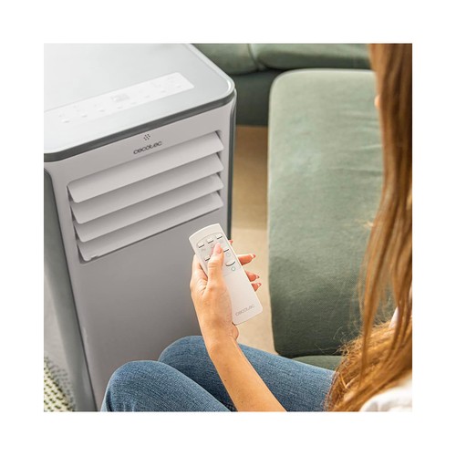 Aire acondicionado portátil CECOTEC Forceclima 9400 Soundless Heating, 9000 BTU, 5 modos, pantalla Led, deshumidificación, área 20m2