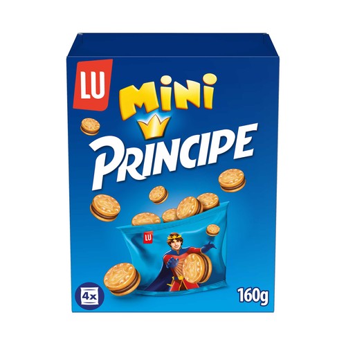 LU, PRÍNCIPE Mini Galleta rellenas de chocolate pack 4 uds. 40 g.