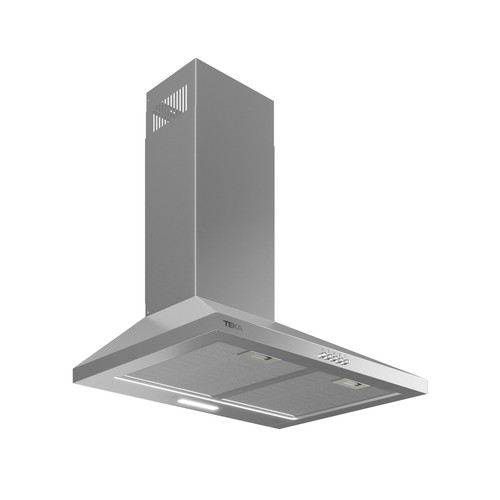 Campana extractora decorativa TEKA DBB 64140 KOS IX INOX, hasta 410m3h, 3 velocidades. A: 59,8 cm