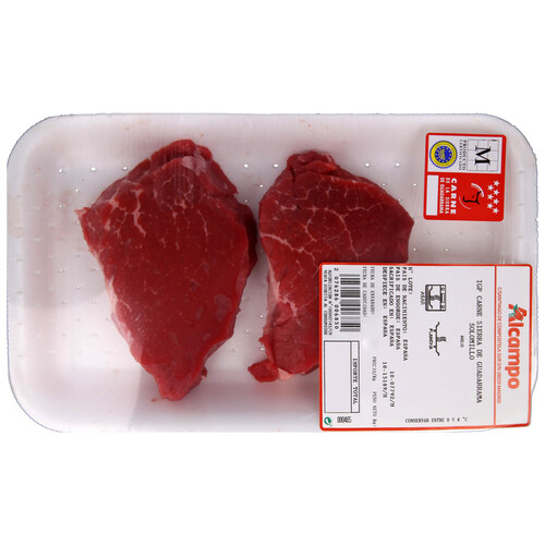 Solomillo de añojo IGP carne de la Sierra de Guadarrama, especiales asados o plancha