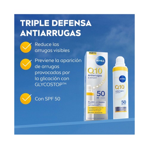 NIVEA Expert Q10 Fluido diario antiarrugas con FPS 50 40 ml.