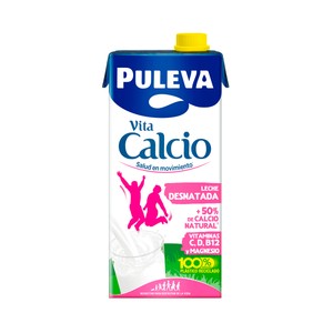 precios Puleva Leche Desnatada De Vaca (0% Materia Grasa), Con Un 50% Más De Calcio Natural  Vita Calcio 1L. en Alcampo