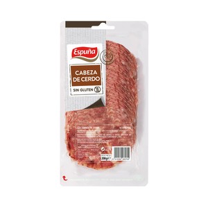Cabeza de cerdo, cortada en finas lonchas 200 g.