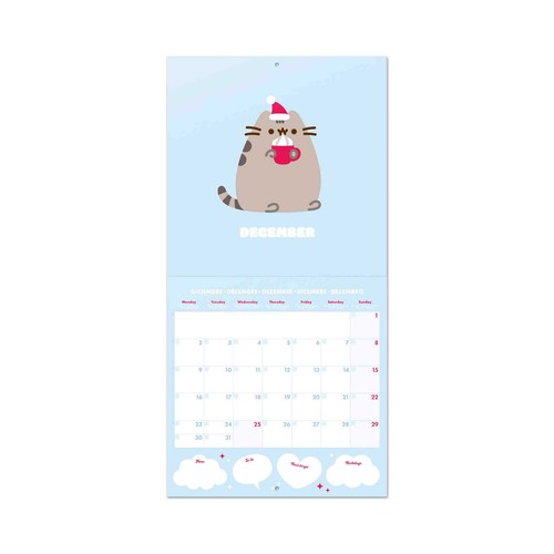 Calendario 2024 30X30 Pusheen Purrfect Love Collection