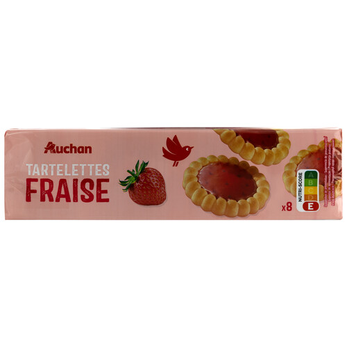 Alcampo PRODUCTO ALCAMPO Tartaletas redondas con relleno de fresa 150 g