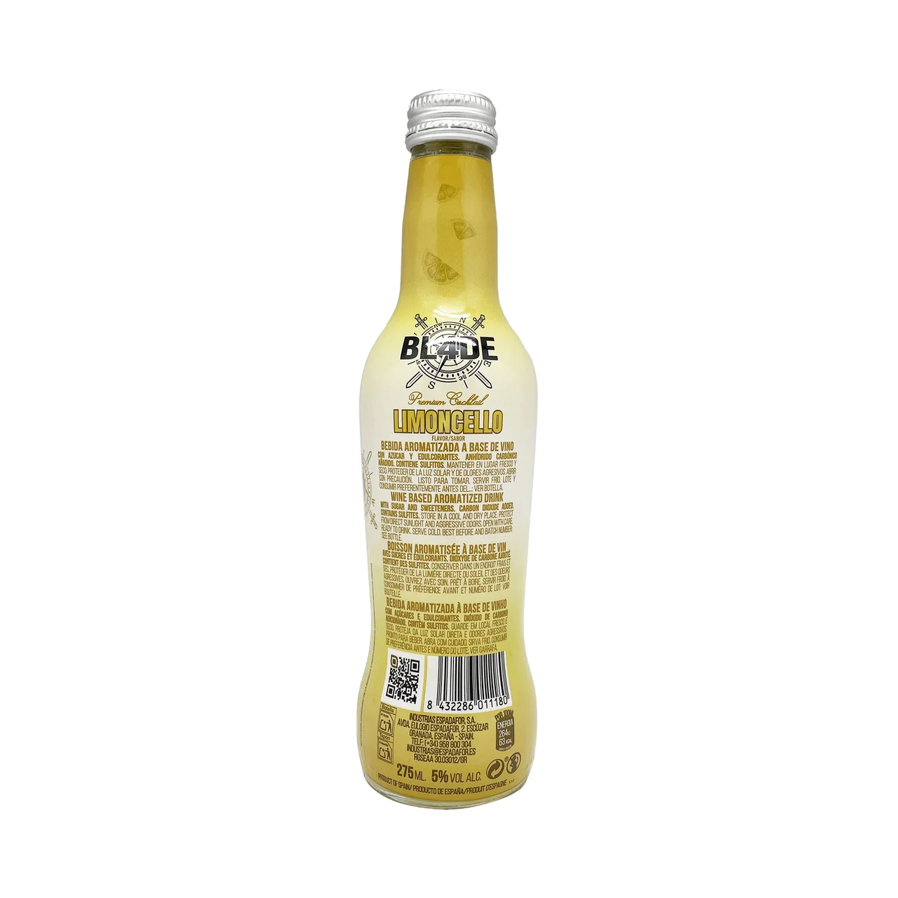 Premium Combinado spritz con sabor a limoncello botella 27.5 cl.