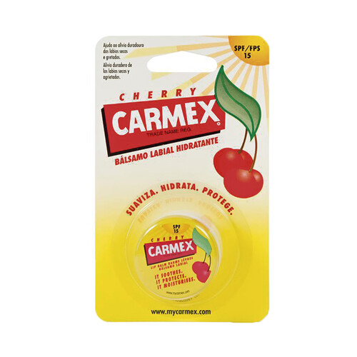 Protector labial hidrantante y suavizante, con FPS 15 y sabor a cereza CARMEX.