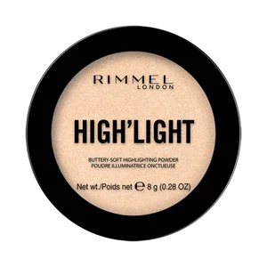 RIMMEL High´light tono 001 Polvos iluminadores de textura suave y ligera con acabado luminosos y homogéneo.