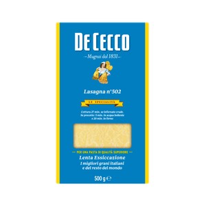 Imagen de DE CECCO Pasta de lasagna 500 g.