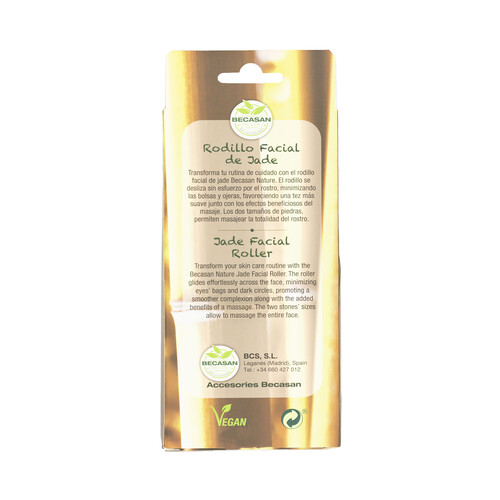 BECASAN NATURE Rodillo facial de Jade BECASAN NATURE Natural style.
