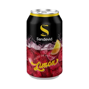 SANDEVID Tinto de verano con un toque de limón lata 33 cl.