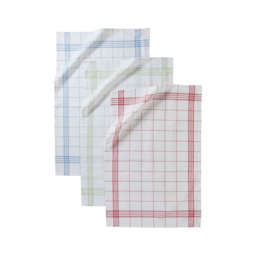Pack de 3 paños de cocina 100% algodón 160g/m², 40x65cm ACTUEL.