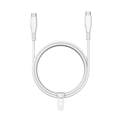 Cable USB C a USB C QILIVE 600183145, longitud 1,2 metros, color blanco