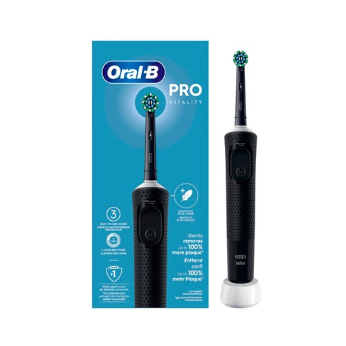 Cepillo de dientes eléctrico ORAL-B Vitality Pro, temporizador, sensor de presión, 3 velocidades