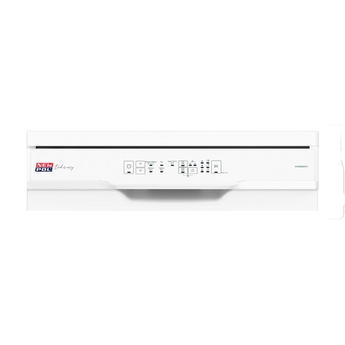 Lavavajillas NEW POL NWD605W.1 capacidad: 12 servicios, clasificación energética: E, H: 85cm, A: 59,8cm, F: 59,8cm.