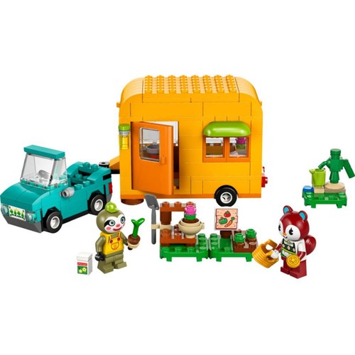 LEGO Animal Crossing Caravana de Gandulio y Tienda de Jardinería 77054, 263 piezas, +7 años.