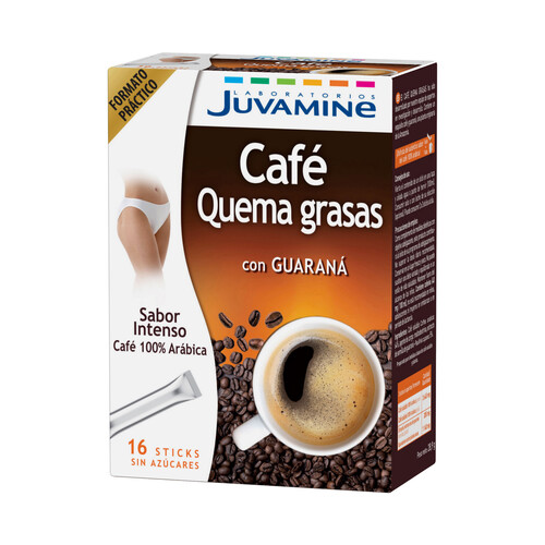 JUVAMINE Café quema grasas con guaraná  16 uds 