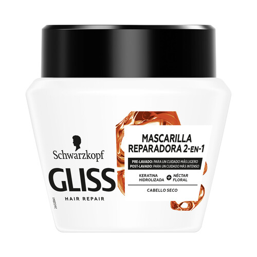 GLISS Mascarilla nutritiva y reparadora para cabellos secos o quebradizos GLISS de Schwarzkopf 200 ml.