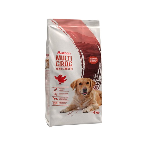 PRODUCTO ALCAMPO Pienso para perros a base de rica carne Multicroc 4 kg