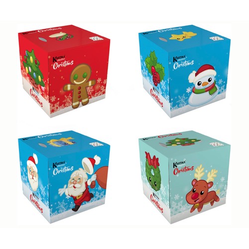 KARTIKA Pañuelo facial christmas 3c 56 uds