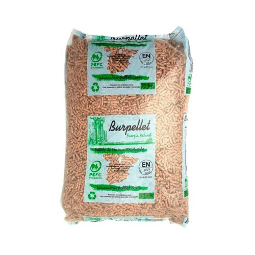 Pellets 100% natural. Saco de combustible de 15 kg. EN-Plus A1. KOKIDO