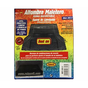 Imagen de Alfombrilla para maletero de goma de color negro ROLMOVIL Confort.