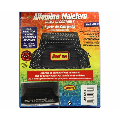 Alfombrilla para maletero de goma de color negro ROLMOVIL Confort.
