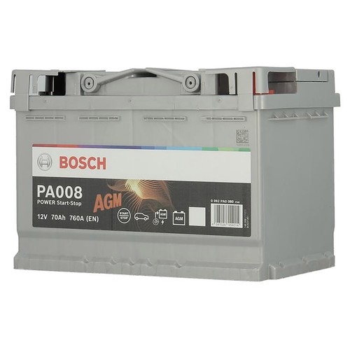 Batería de coche 70Ah BOSCH AGM, arranque 760A,12V,