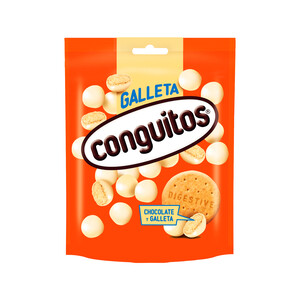 Imagen de CONGITOS Bolitas de galleta digestive recubiertas de chocolate blanco 120 g.
