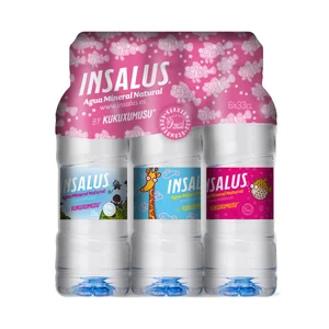 INSALUS KUKUSUMUSU Agua mineral pack de 6 uds. de botellas de 33 cl.