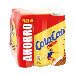 Imagen de COLACAO Energy Batido de leche enriquecida con cacao  9 x 188 ml.